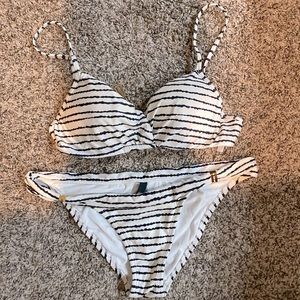 Black & White stripped matching VIX bikini